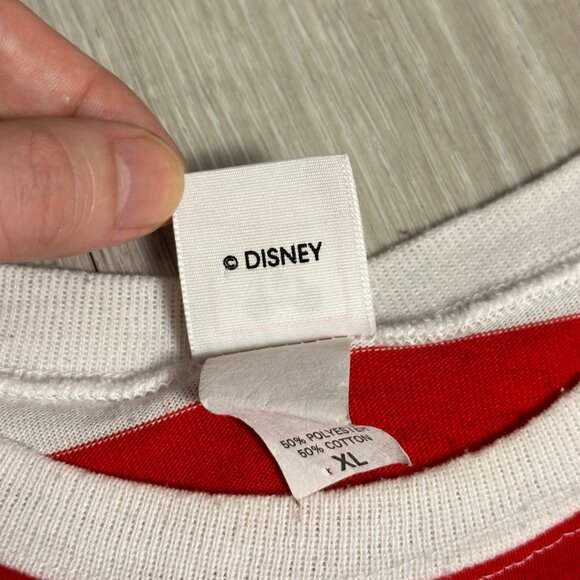 Disney Long Sleeve Red and White Tee - Picture 8 of 8